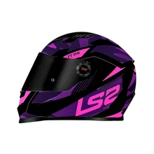 Capacete LS2 FF358 Tank Preto e Roxo