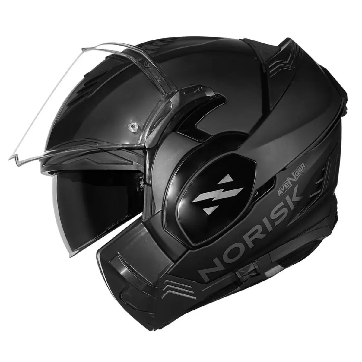 Capacete Norisk Avenger Preto Fosco Articulado